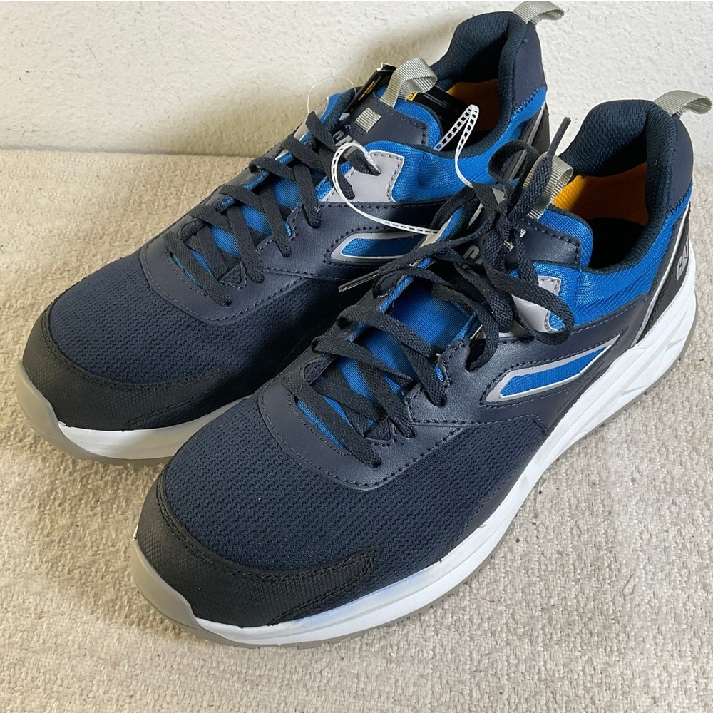 Caterpillar CAT Revive Tech NWB Mens Sz 11 Navy Composite Toe Work Shoe P91609